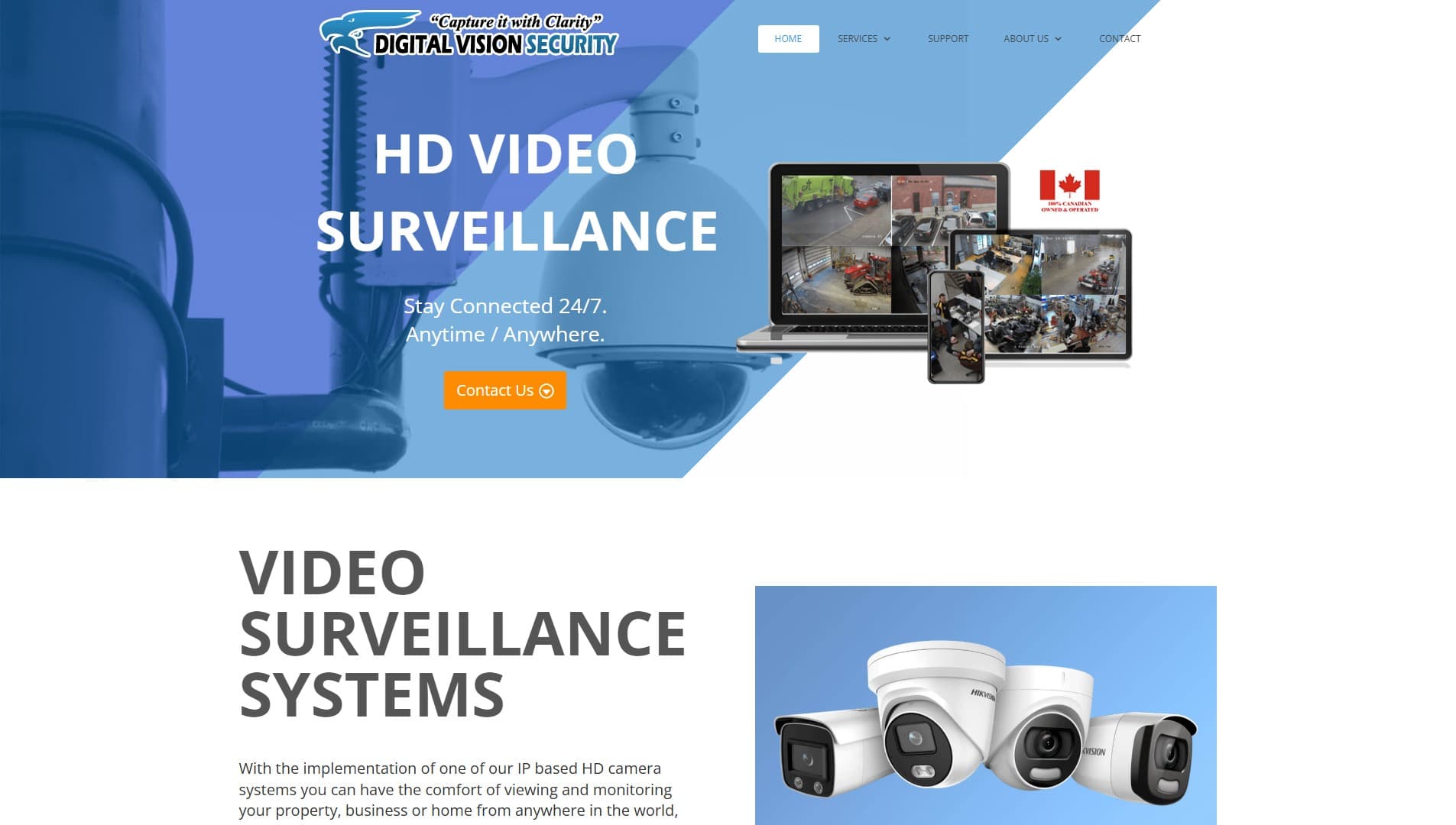 Security monitoring system screens